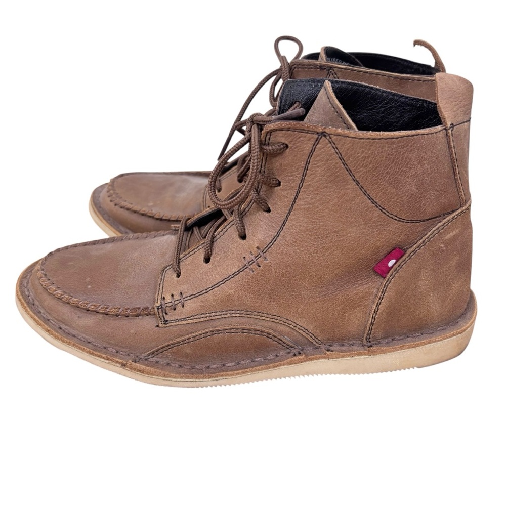 Oliberte Leather Moc Toe Ankle Boots Ethical Minimalist - Picture 12 of 12